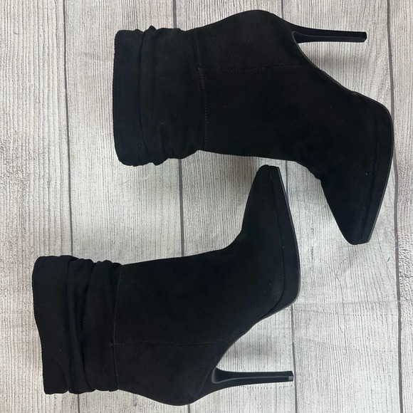 Jessica Simpson Ankle Booties Valyn High Stiletto Suede Black Size 6 - Picture 2 of 11